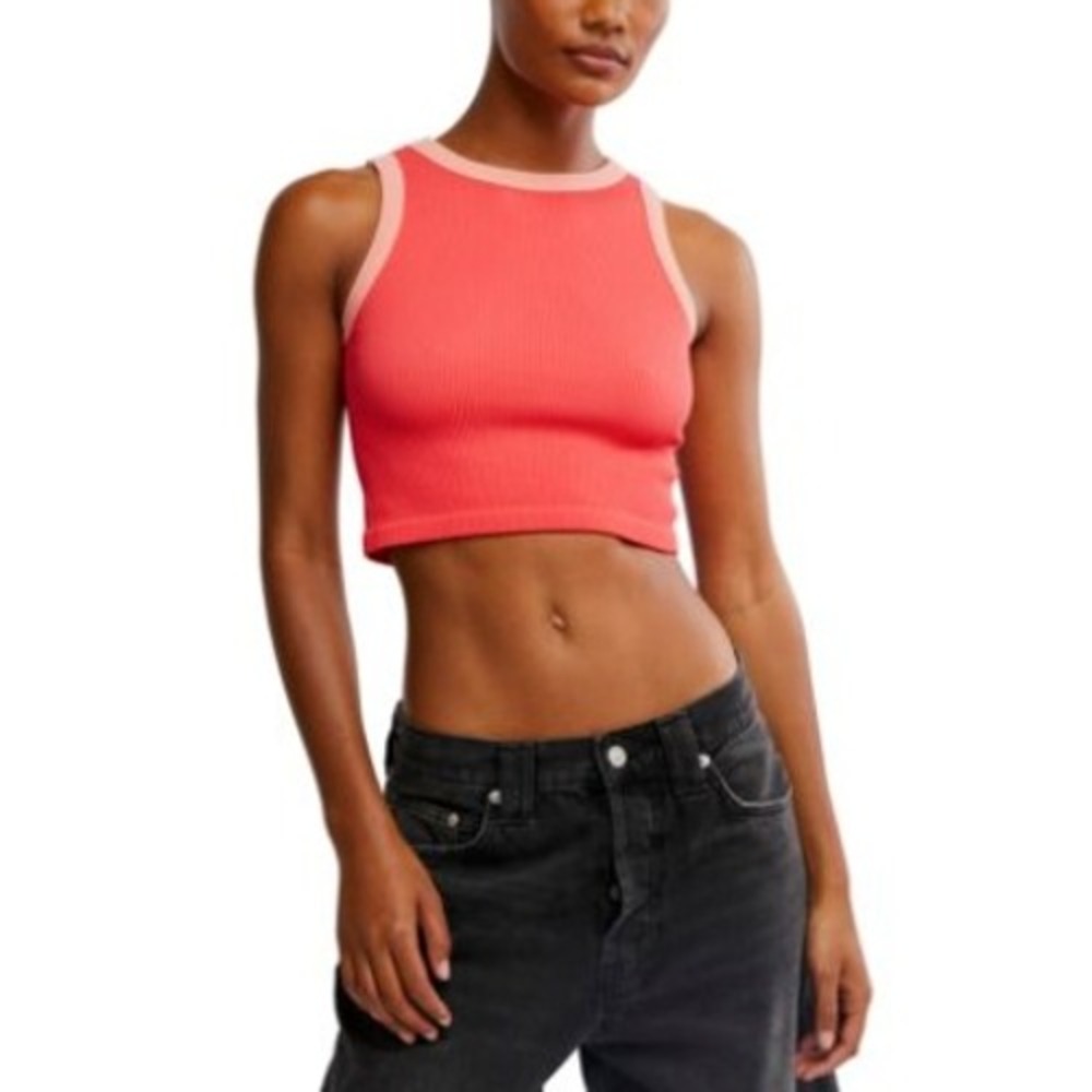 Intimately Free People Women's Make It Happen Brami Cropped Tank Top Sz M/L